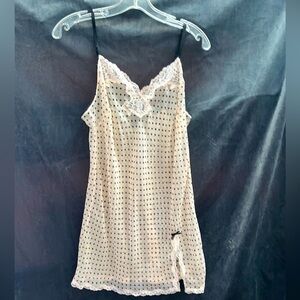 Victoria’s Secret Polka Dot Sheer Lace Slip Lingerie 🌵M